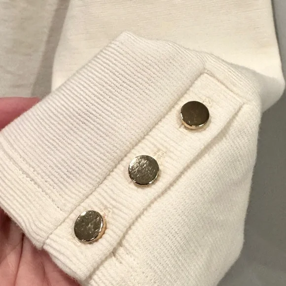 Talbots Cream Sabrina Portrait Collar Top - Picture 5 of 11